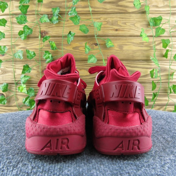Nike Huarache Men Sneaker Shoes Red Fabric Lace Up Size 11 Medium - Picture 5 of 9